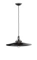 Lampa wisząca ceramiczna Ferroluce C102 Smalto Nero B&W Retro