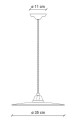 Lampa wisząca czarno-biała Ferroluce C1612 B&W Retro