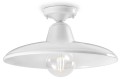 Lampa sufitowa biała ceramiczna Ferroluce C2333 Smalto Bianco B&W Retro