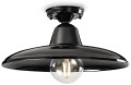 Lampa sufitowa czarna ceramiczna Ferroluce C2333 Smalto Nero B&W Retro