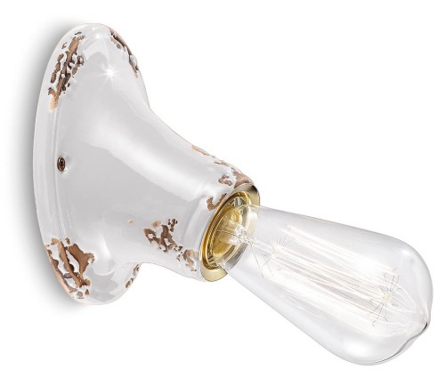 Lampa ścienna / kinkiet Ferroluce C115 Vintage Bianco Vintage Retro