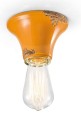 Lampa sufitowa Ferroluce C132 Vintage Giallo Vintage Retro