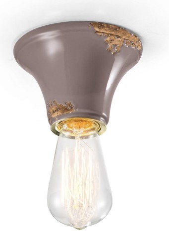 Lampa sufitowa Ferroluce C132 Vintage Tortora Vintage Retro