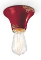 Lampa sufitowa Ferroluce C132 Vintage Bordeaux Vintage Retro