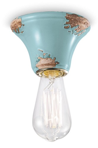 Plafon / Lampa sufitowa Ferroluce C133 Vintage Azzurro Vintage Retro