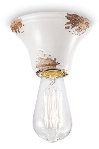 Plafon / Lampa sufitowa Ferroluce C133 Vintage Bianco Vintage Retro