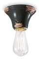 Plafon / Lampa sufitowa Ferroluce C133 Vintage Nero Vintage Retro