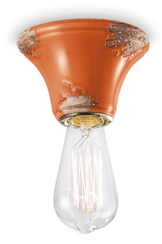 Plafon / Lampa sufitowa Ferroluce C133 Vintage Arancio Vintage Retro