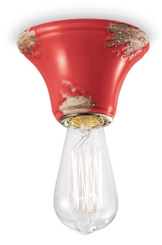 Plafon / Lampa sufitowa Ferroluce C133 Vintage Rosso Vintage Retro