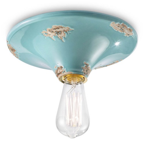 Plafon / Lampa sufitowa Ferroluce C134 Vintage Azzurro Vintage Retro