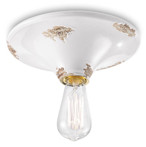 Plafon / Lampa sufitowa Ferroluce C134 Vintage Bianco Vintage Retro