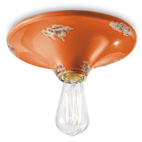 Plafon / Lampa sufitowa Ferroluce C134 Vintage Arancio Vintage Retro