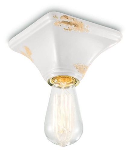 Plafon / lampa sufitowa Ferroluce C135 Vintage Bianco Vintage Retro