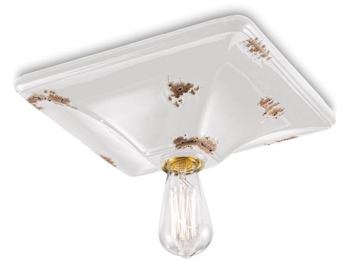 Plafon / lampa sufitowa Ferroluce C136 Vintage Bianco Vintage Retro