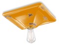 Plafon / lampa sufitowa Ferroluce C136 Vintage Giallo Vintage Retro