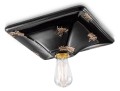 Plafon / lampa sufitowa Ferroluce C136 Vintage Nero Vintage Retro