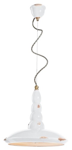 Lampa wisząca Ferroluce C1410 Vintage Bianco Vintage Retro