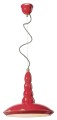 Lampa wisząca Ferroluce C1410 Vintage Rosso Vintage Retro