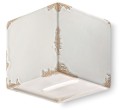 Lampa ścienna – halogen Lampa Ferroluce C1419 Vintage Bianco Vintage Retro