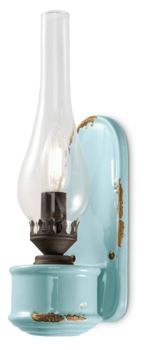 Kinkiet / Lampa ścienna Ferroluce C146 Vintage Azzurro Vintage Retro