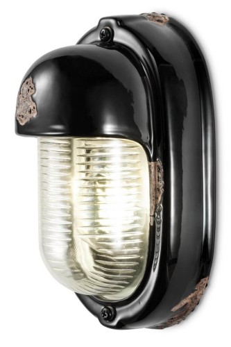 Kinkiet / Lampa ścienna Ferroluce C292 Vintage Nero Vintage Retro