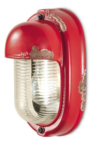 Kinkiet / Lampa ścienna Ferroluce C292 Vintage Rosso Vintage Retro