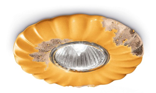 Oprawa Stropowa / Lampa sufitowa Ferroluce C480 Vintage Giallo Vintage Retro