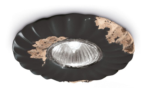 Oprawa Stropowa / Lampa sufitowa Ferroluce C480 Vintage Nero Vintage Retro