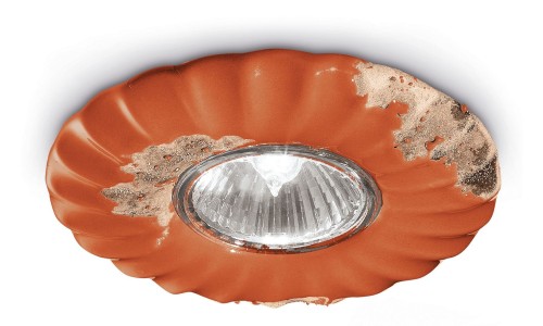 Oprawa Stropowa / Lampa sufitowa Ferroluce C480 Vintage Arancio Vintage Retro