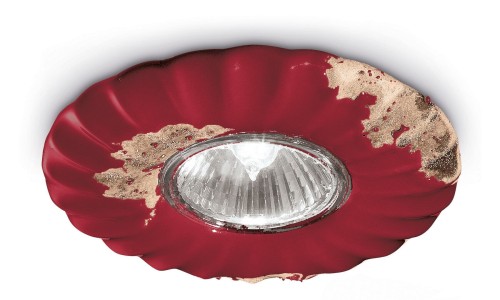 Oprawa Stropowa / Lampa sufitowa Ferroluce C480 Vintage Bordeaux Vintage Retro
