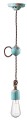 Lampa wisząca Ferroluce C660-1 Vintage Azzurro Vintage Retro