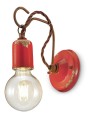 Kinkiet ceramiczny Ferroluce C665 Vintage Rosso Vintage Retro