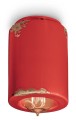 Lampa sufitowa punktowa Ferroluce C985 Vintage Rosso Vintage Retro