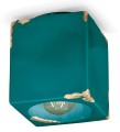 Lampa sufitowa Ferroluce C987 Vintage Verde Vintage Retro