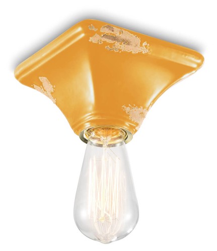 Plafon / lampa sufitowa Ferroluce C135 Vintage Giallo Vintage Retro