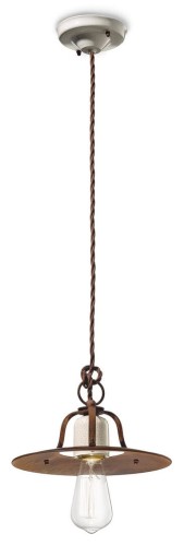 Lampa wisząca loftowa Ferroluce C1431 Craquelé Grunge Retro