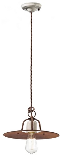 Lampa wisząca loftowa Ferroluce C1432 Craquelé Grunge Retro