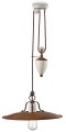 Lampa wisząca loftowa Ferroluce C1436 Craquelé Grunge Retro