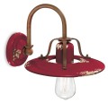 Kinkiet rustykalny Ferroluce C1440 Vintage Bordeaux Country Retro