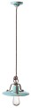 Lampa wisząca rustykalna Ferroluce C1441 Vintage Azzurro Country Retro