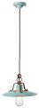 Lampa wisząca rustykalna Ferroluce C1442 Vintage Azzurro Country Retro