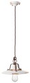 Lampa wisząca rustykalna Ferroluce C1442 Vintage Bianco Country Retro
