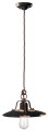 Lampa wisząca rustykalna Ferroluce C1442 Vintage Nero Country Retro