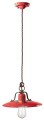 Lampa wisząca rustykalna Ferroluce C1442 Vintage Rosso Country Retro