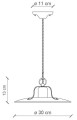 Lampa wisząca rustykalna Ferroluce C1442 Vintage Tortora Country Retro