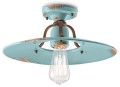 Lampa sufitowa rustykalna Ferroluce C1445 Vintage Azzurro Country Retro