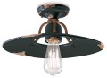 Lampa sufitowa rustykalna Ferroluce C1445 Vintage Nero Country Retro