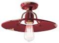 Lampa sufitowa rustykalna Ferroluce C1445 Vintage Bordeaux Country Retro