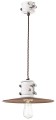 Lampa wisząca w stylu industrialnym Ferroluce C1522 Vintage Bianco Urban Retro