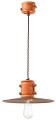 Lampa wisząca w stylu industrialnym Ferroluce C1522 Vintage Arancio Urban Retro